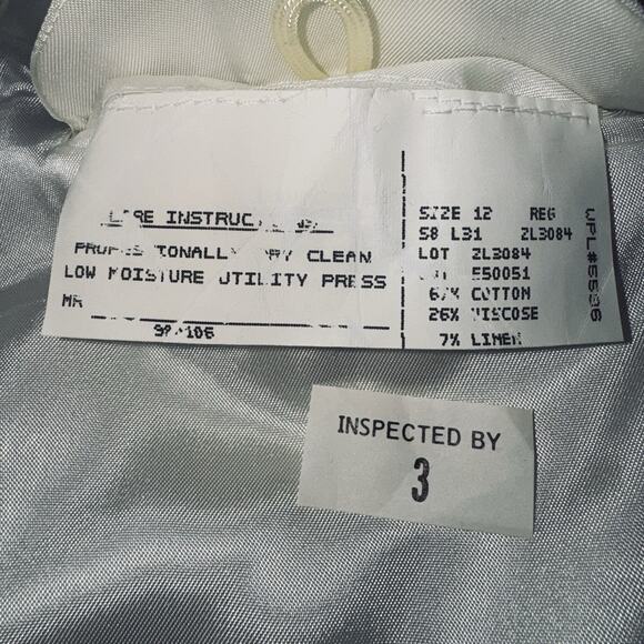 VTG Pietrafesa Jacket Coat Womens 12 Green Plaid Tartan Pockets Satin Lined LS - Picture 9 of 10